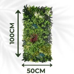 Ark Mat Lushspire Artificial Plant Wall Panel 50x100cm - Indoor & Outdoor in Green - Size: 50x100 cm - thumbnail 2