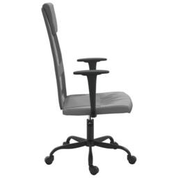 Berkfield Home Office Chair Grey Mesh Fabric & Faux Leather - thumbnail 4