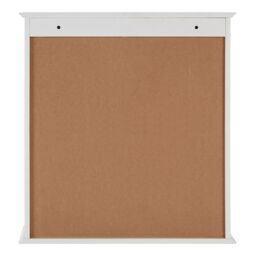 Orsina White Wood 2 Door Wall Cabinet, Decorative Wall Cabinet With Doors & Shelves, Kitchen Wall Storage Unit - thumbnail 5