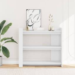 Berkfield Home Classic Console Table White 100x35x90 cm Engineered Wood - Size: 100 x 35 x 90 cm