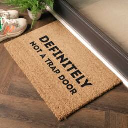 Artsy Mats Definitely Not A Trap Door Doormat (60 x 40cm) in Brown - Size: 40 cm x 60 cm - thumbnail 2
