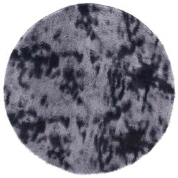 Berkfield Home Shaggy Rug High Pile NAVARRA Dark Grey 240x240 cm Polyester - Size: Medium - thumbnail 2