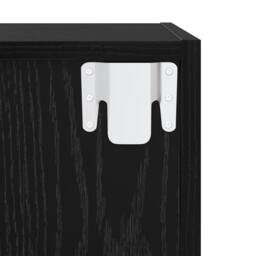 Berkfield Home Wall TV Cabinet 2 pcs Black oak 37 x 37 x 72 cm Engineered wood - thumbnail 7
