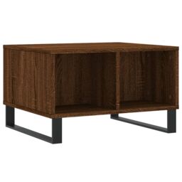 Berkfield Home Coffee Table Brown Oak 60x50x36.5 cm Engineered Wood - thumbnail 2