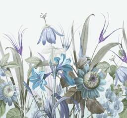 Superfresco Easy Flora Duck Egg Print To Order 3m x 2.8m Mural in Blue - thumbnail 2