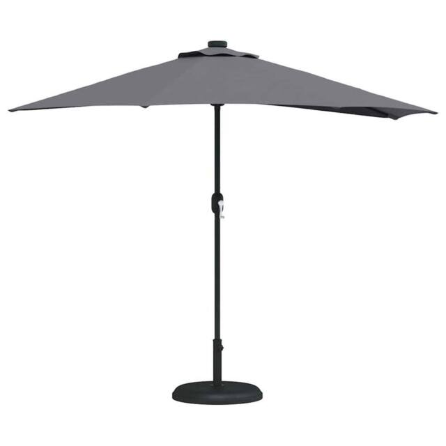 Berkfield Home Modern Garden Parasol Anthracite Large Fabric in Charcoal - image 1