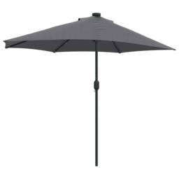 Berkfield Home Modern Garden Parasol Anthracite Large Fabric in Charcoal - thumbnail 7