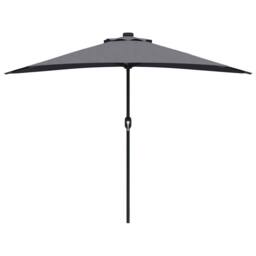 Berkfield Home Modern Garden Parasol Anthracite Large Fabric in Charcoal - thumbnail 5
