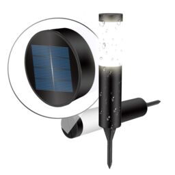 Leaper Black Upgrade Warm Light Stainless Steel Ground Plug Lawn Light - 8 Styles in Silver - thumbnail 2