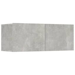 Berkfield Home Classic 8 Piece TV Cabinet Set Concrete Grey Engineered Wood - thumbnail 5
