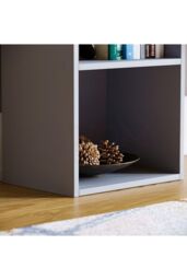 Home Discount Vida Designs Oxford 2 Tier Cube Bookcase Space-saving Storage in Grey - thumbnail 5