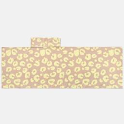 OHS Leopard Beach Towel with Bag Quick Dry Absorbent Travel Spa in Tan - thumbnail 5