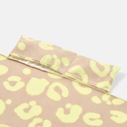 OHS Leopard Beach Towel with Bag Quick Dry Absorbent Travel Spa in Tan - thumbnail 6