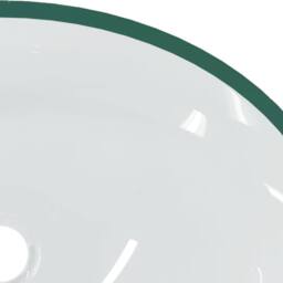 Berkfield Home Basin Glass 50x37x14 cm Transparent in Clear - Size: 50 x 37 x 14 cm - thumbnail 6