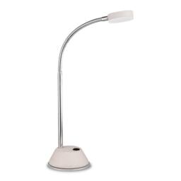 Netlighting Tobias Table Lamp 3W LED 3000K 300lm Matt White Frosted Acrylic Chrome