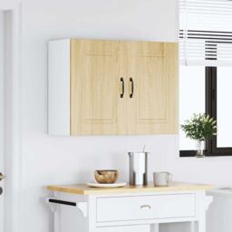 Berkfield Home Kitchen Wall Cabinet Kalmar Sonoma Oak Engineered Wood in Brown - thumbnail 3
