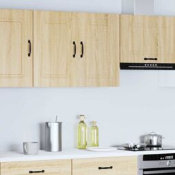 Berkfield Home Kitchen Wall Cabinet Kalmar Sonoma Oak Engineered Wood in Brown - thumbnail 2