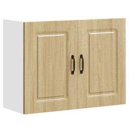 Berkfield Home Kitchen Wall Cabinet Kalmar Sonoma Oak Engineered Wood in Brown - thumbnail 1