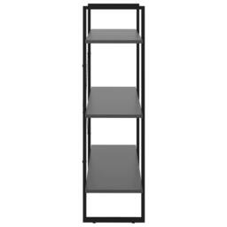 Berkfield Home Book Cabinet Grey 80x30x105 cm Engineered Wood - Size: 80 x 30 x 105 cm - thumbnail 4