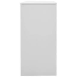 Berkfield Home Locker Cabinets 5 pcs Light Grey & Red 90x45x92.5 cm Steel - thumbnail 4