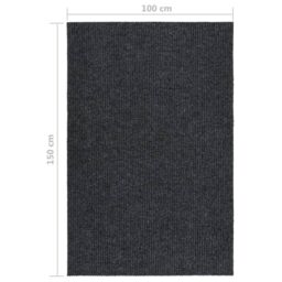 Berkfield Home Dirt Trapper Carpet Runner 100x150 cm Anthracite in Black - Size: 100 cm diameter - thumbnail 6