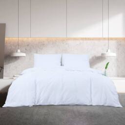 Berkfield Home Elegant Duvet Cover Set White 200x200 cm Light-weight Microfiber
