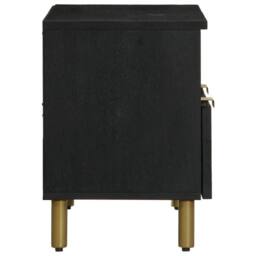 Berkfield Home TV Cabinet Black 70x33x46 cm Engineered Wood - Size: 70 x 33 x 46 cm - thumbnail 4