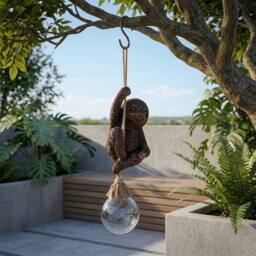 Garden Greatness Swingin' Sloth Hanging Garden Solar Light - Size: 1 Pack - thumbnail 2