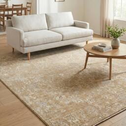 Livabliss Becki Owens Penny Vintage Beige Tan Traditional Vintage Boho Fringe Rug - Size: 160 cm x 215 cm - thumbnail 9