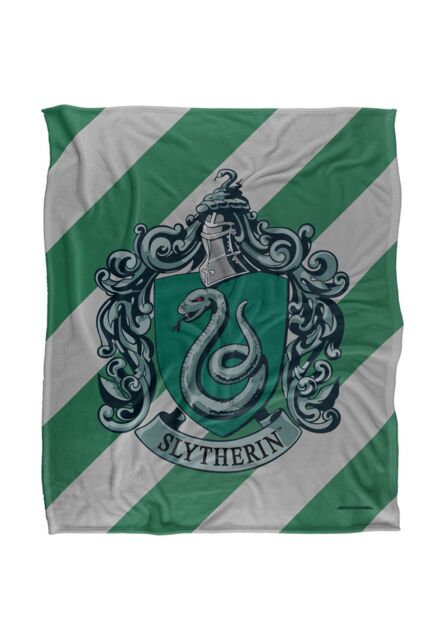 Warner Brothers Harry Potter Slytherin Crest 4 Blanket 152 x 127 cm in White - image 1