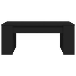 Berkfield Home Coffee Table Black 102x55x42 cm Engineered Wood - Size: 102 x 55 x 42 cm - thumbnail 4