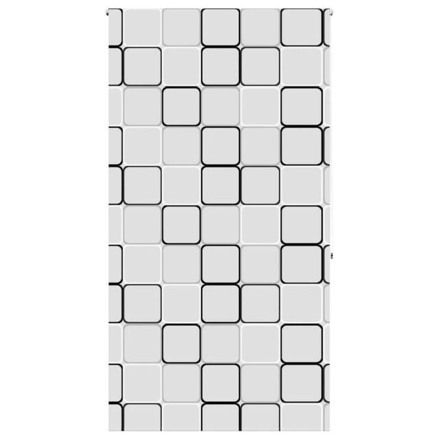 Berkfield Home Shower Roller Blind 130x240 cm Fabric Width 126 cm in White - image 1