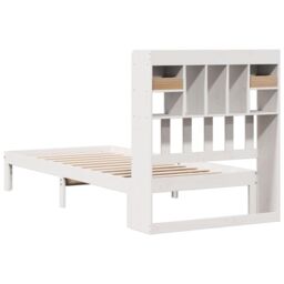 Berkfield Home Bookcase Bed without Mattress White 90x200cm Solid Wood Pine - Size: 90x200 cm - thumbnail 6