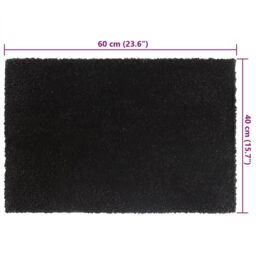 Berkfield Home Door Mats 2 pcs Black 40x60 cm Tufted Coir in Brown - thumbnail 5