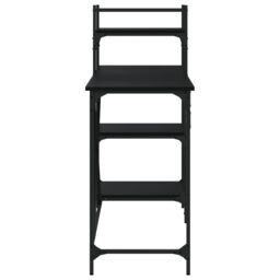 Berkfield Home Computer Desk with Shelves Black 120x47x109 cm - Size: 120 x 47 x 109 cm - thumbnail 5
