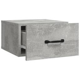 Berkfield Home Stunning Wall-mounted Bedside Cabinet Concrete Grey 35x35x20 cm - Size: 35 x 35 x 20 cm - thumbnail 6