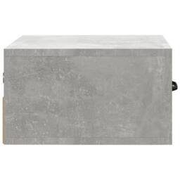 Berkfield Home Stunning Wall-mounted Bedside Cabinet Concrete Grey 35x35x20 cm - Size: 35 x 35 x 20 cm - thumbnail 7