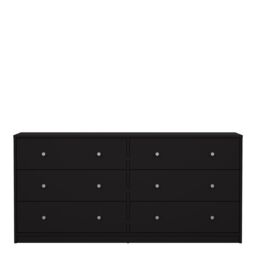 Furniture To Go May Chest of 6 Drawers (3+3) in Black - thumbnail 2