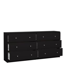 Furniture To Go May Chest of 6 Drawers (3+3) in Black - thumbnail 5
