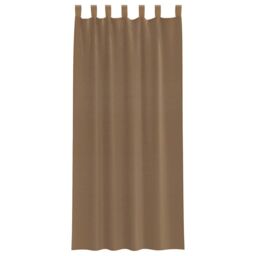Berkfield Home Voile Curtains with Loops 2 pcs Light Brown 140x225 cm - thumbnail 4
