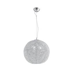 Netlighting ASTRA 3 Light Dome Pendant Ceiling Light Chrome Crystals 45x47cm in Grey - Size: 45x47 cm - thumbnail 1
