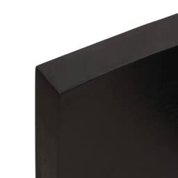 Berkfield Home Table Top Dark Grey 80x60x(2-6) cm Treated Solid Wood Oak - thumbnail 7