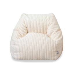 rucomfy Beanbags rucomfy Indoor Jumbo Cord Snuggle Bean Bag Chair for Kids in Ivory - thumbnail 3