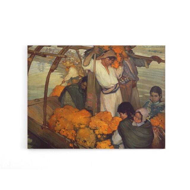 "Artery8 Saturnino Herran The Offering Canvas Wall Art Print - Size: W18"" x H24""" - image 1