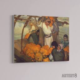 "Artery8 Saturnino Herran The Offering Canvas Wall Art Print - Size: W18"" x H24""" - thumbnail 2