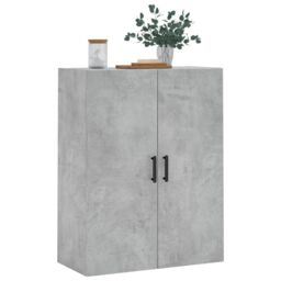 Berkfield Home Wall Mounted Cabinet Concrete Grey 69.5x34x90 cm - thumbnail 4