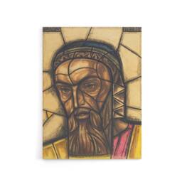 "Artery8 St Luke Stained Glass Design Holst Canvas Wall Art Print - Size: W12"" x H16""" - thumbnail 1