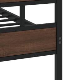 Berkfield Home Elegant Bed Frame without Mattress with Headboard & Footboard 1 in Brown - Size: Small Double - thumbnail 7