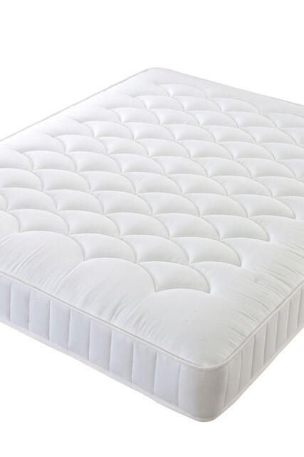 The Shire Bed Company White Classic Cotton Hypoallergenic Quilted Ortho Mattress - Size: Single - image 1
