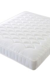 The Shire Bed Company White Classic Cotton Hypoallergenic Quilted Ortho Mattress - Size: Single - thumbnail 1